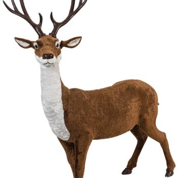 Καφέ Χριστουγεννιάτικο Διακοσμητικό Ελάφι 113 x 146(h)cm