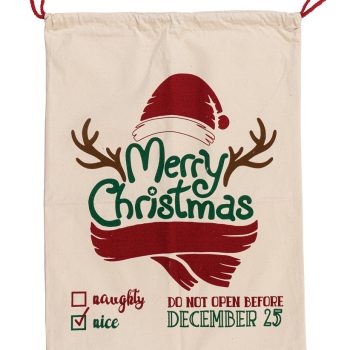 Πάνινος Χριστουγεννιάτικος Σάκος 50 x 70(h)cm