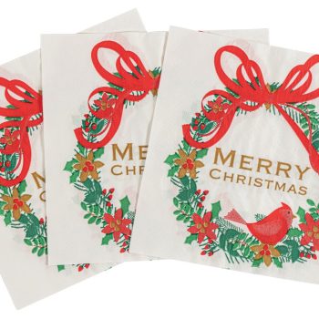 Χαρτοπετσέτες Σέτ 20 Τεμαχίων Με Χριστουγεννιάτικες Φιγούρες 16,5 x 16,5cm