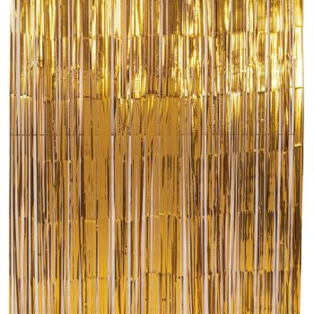 Χρυσή Μεταλλιζέ Διακοσμητική Κουρτίνα 100 x 200(h)cm