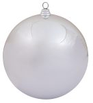 Ασημί Πλαστική Γυαλιστερή Χριστουγεννιάτικη Μπάλα 50cm