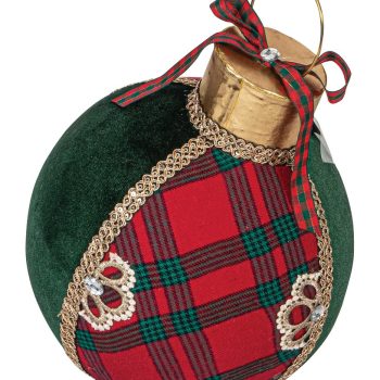 Επιδαπέδια Χριστουγεννιάτικη Διακοσμητική Μπάλα 20 x 20 x 25cm