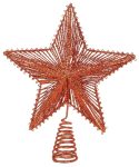 Χάλκινο Γκλίττερ Αστέρι Κορυφή Δέντρου 25 x 30cm