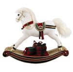 Επιδαπέδιο Χριστουγεννιάτικο Διακοσμητικό Άλογο 68 x 21 x 58(h)cm