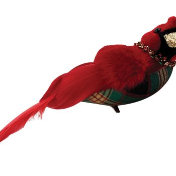 Κόκκινο Διακοσμητικό Πουλί 26 x 8 x 10cm
