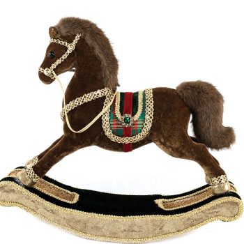 Επιδαπέδιο Χριστουγεννιάτικο Διακοσμητικό Άλογο 40 x 13 x 34cm