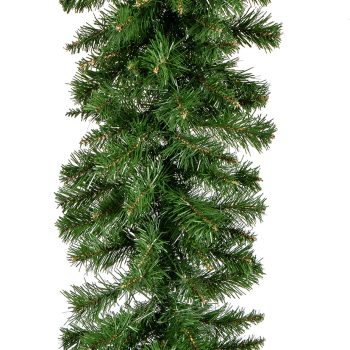 Πράσινη Χριστουγεννιάτικη Γιρλάντα Mix Pvc ,270cm ,Ø 25cm