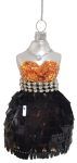Γυάλινο Κρεμαστό Χριστουγεννιάτικο Στολίδι Φόρεμα 6,7 x 5,5 x 11,5cm