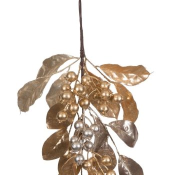 Χριστουγεννιάτικο Κλαδί Γκί Χρυσό 75cm