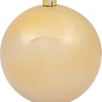 Χρυσή Περλέ Χριστουγεννιάτικη Μπάλα Διακόσμησης 20cm