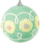 Πλαστική Χριστουγεννιάτικη Μπάλα 8cm ,Σέτ/6