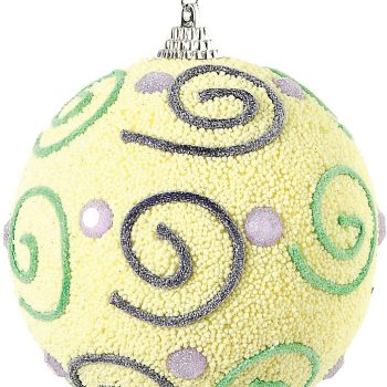 Πλαστική Χριστουγεννιάτικη Μπάλα 10cm ,Σέτ/6