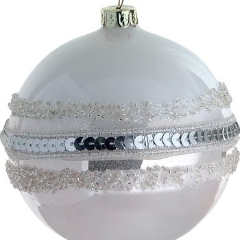 Γυάλινη Χριστουγεννιάτικη Μπάλα 8cm,Σέτ/6
