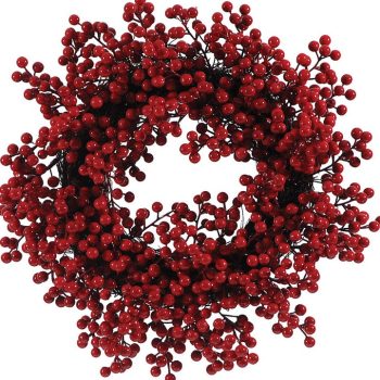 Χριστουγεννιάτικο Στεφάνι Γκί 40cm