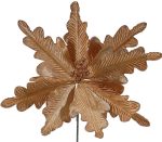 Χάλκινο Χριστουγεννιάτικο Διακοσμητικό Λουλούδι 25cm