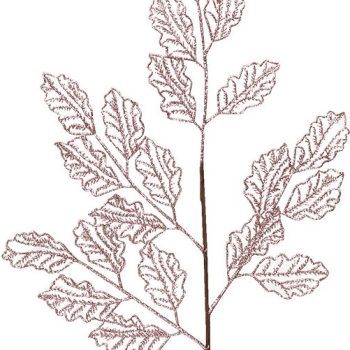 Ρόζ Χριστουγεννιάτικο Κλαδί 29 x 66cm