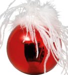 Γυάλινη Χριστουγεννιάτικη Μπάλα 8cm,Σέτ/6