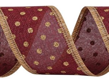 Μώβ Χριστουγεννιάτικη Κορδέλα 8,50 Μέτρων (9 Yards)