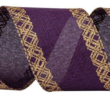 Μώβ Χριστουγεννιάτικη Κορδέλα 8,50 Μέτρων (9 Yards)