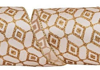 Χρυσή Χριστουγεννιάτικη Κορδέλα 8,5 Μέτρων (9 yards)