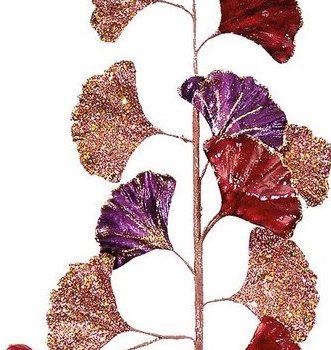 Μώβ Χριστουγεννιάτικο Διακοσμητικό Κλαδί 20 x 80cm