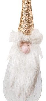 Ξύλινο Κρεμαστό Χριστουγεννιάτικο Στολίδι Με Γκλίτερ 5 x 23(h)cm