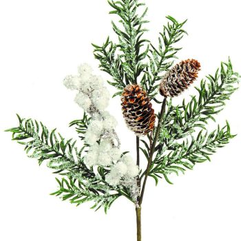Χιονισμένο Χριστουγεννιάτικο Κλαδί 60cm