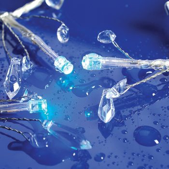 100 Led, Με Πρόγραμμα Και Μετασχηματιστή 24v, Διάφανο Καλώδιο -  Μπλέ Λαμπάκι Απόστασης 10 Μέτρων