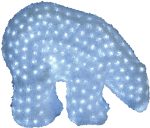 80Led 3D Φωτιζόμενη Ακρυλική Αρκούδα Με Μετασχηματιστή Ip44 ,32 x 24(Η)cm