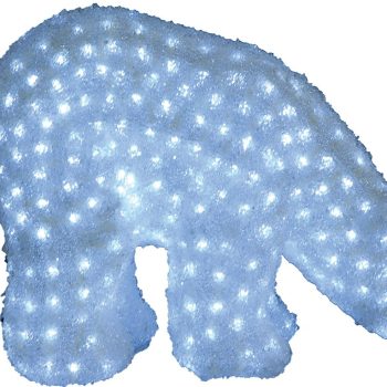 80Led 3D Φωτιζόμενη Ακρυλική Αρκούδα Με Μετασχηματιστή Ip44 ,32 x 24(Η)cm