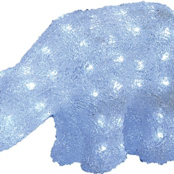 32Led 3D Φωτιζόμενη Ακρυλική Αρκούδα Με Μετασχηματιστή Ip44,32 x 15(H)cm