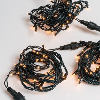 360L GS Λαμπάκια Με Επέκταση,Πράσινο Καλώδιο/Θερμό Λαμπάκι , (9cm Απόσταση) 35 Μέτρα