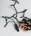 100L GS Λαμπάκια Καουτσούκ Ip44 Με Επέκταση,Πράσινο Καλώδιο/Θερμό Λαμπάκι ,(8cm Απόσταση) 8 Μέτρα