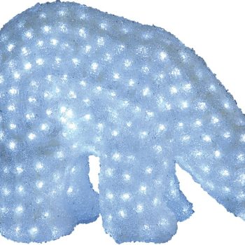 240Led 3D Φωτιζόμενη Ακρυλική Αρκούδα Με Μετασχηματιστή Ip44,50(H)cm