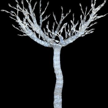 Led Φωτιζόμενο Χριστουγεννιάτικο Δέντρο Με 656 Led Λευκού Φωτισμού Και Μετασχηματιστή Ip44 150(h)cm