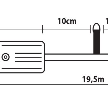 180L GS Λαμπάκια Με Επέκταση Και Πρόγραμμα  ,Πράσινο Καλώδιο/Θερμό Λαμπάκι , 18 Μέτρα