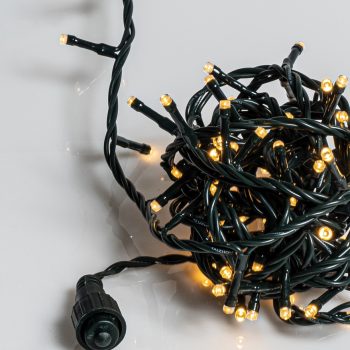 50Led Επεκτεινόμενα Λαμπάκια Για Εσωτερική Χρήση Με Πράσινο Καλώδιο/Θερμό Λαμπάκι (5cm Απόσταση) 2,5 Μέτρα (Kelvin: 2.500 - 3.000)