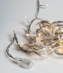 50Led Επεκτεινόμενα Λαμπάκια Για Εσωτερική Χρήση Με Διάφανο Καλώδιο/Θερμό Λαμπάκι (5cm Απόσταση) 2,5 Μέτρα , (Kelvin: 2.500 - 3.000)