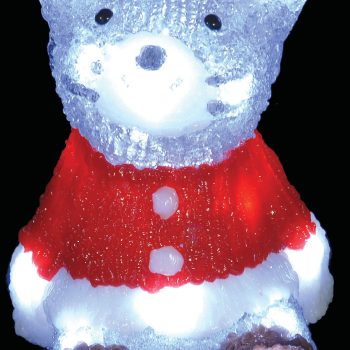 20Led 3D Φωτιζόμενο Ακρυλικό Αρκουδάκι Μπαταρίας,20(Η)cm