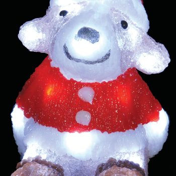 20Led 3D Φωτιζόμενο Ακρυλικό Σκυλάκι Μπαταρίας ΑΑ,20(Η)cm