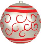 Πλαστική Χριστουγεννιάτικη Μπάλα Διακόσμησης 30cm