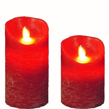 Διακοσμητικό Κερί Μπαταρίας AAA Με Κίνηση Με Θερμό Φωτισμό ,Ø 8 x 10cm