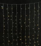 360Led Σταθερή Συμμετρική Κουρτίνα Ip44 Με Επέκταση 200 x 200(H)cm,Διάφανο Καλώδιο/Θερμό Λαμπάκι (Kelvin: 2.500 - 3.000)