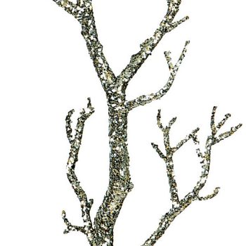 Χριστουγεννιάτικο Διακοσμητικό Ξερόκλαδο Με Γκλίτερ 75cm