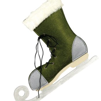 Πάνινη Χριστουγεννιάτικη Διακοσμητική Μπότα 20cm