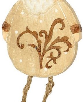 Ξύλινο Κρεμαστό Χριστουγεννιάτικο Στολίδι 13cm