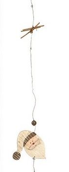 Ξύλινη Χριστουγεννιάτικη Γιρλάντα 140cm