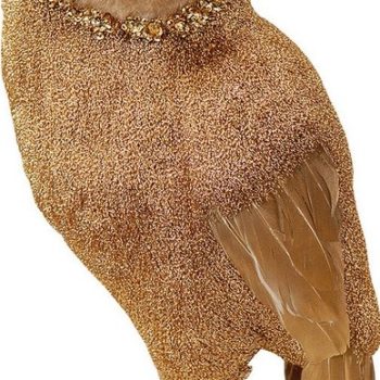 Επιδαπέδιο Χριστουγεννιάτικο Διακοσμητικό Κουκουβάγια 18 x 13 x 32(Η)cm