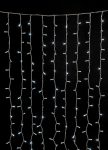 200Led Σταθερή Συμμετρική Κουρτίνα Rubber Με Επέκταση Ip65 Και Μπρίζα Σούκο 200 x 100(h)cm,Λευκό Καλώδιο/ Λευκό (Πάγου) Λαμπάκι (Kelvin: 6.000 - 10.000)