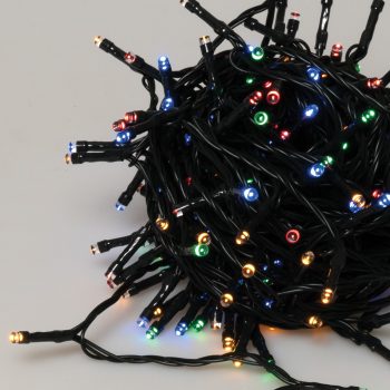 200Led Φωτάκια Με Ηλιακό Πάνελ , 8 Προγράμματα Και Μετασχηματιστή , Πράσινο Καλώδιο/Πολύχρωμο Λαμπάκι 20 Μέτρα